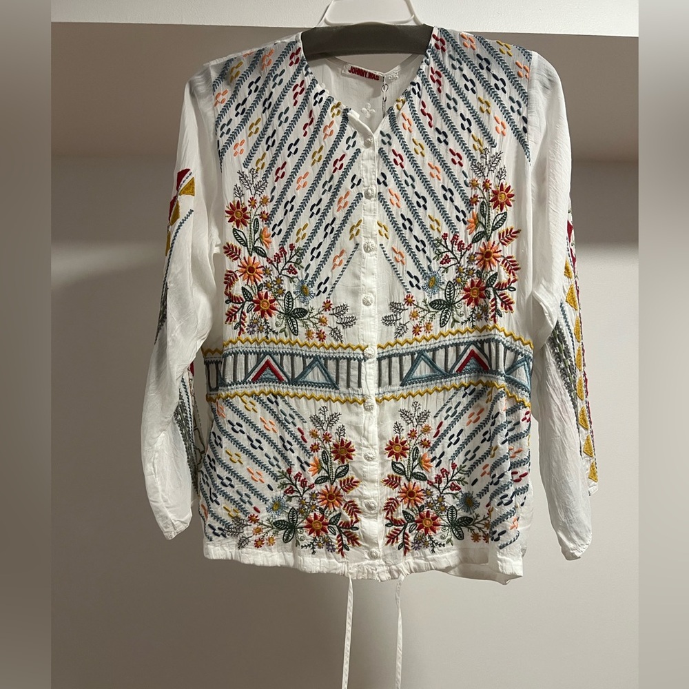 JOHNNY WAS EZRA BLOUSE